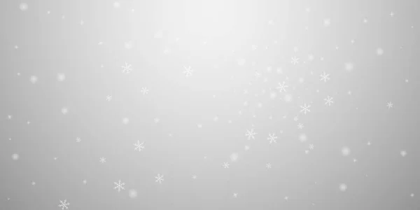 Esparso brilhante neve fundo de Natal. Subtil f — Vetor de Stock