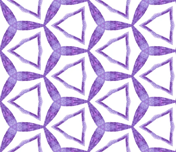 紫色の万華鏡シームレスパターン。手描き w — ストック写真