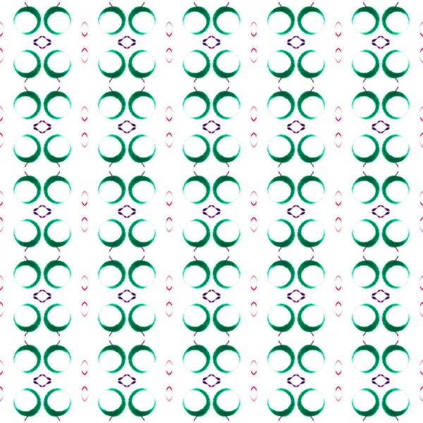 Círculos verdes padrão sem costura. Água desenhada à mão — Fotografia de Stock