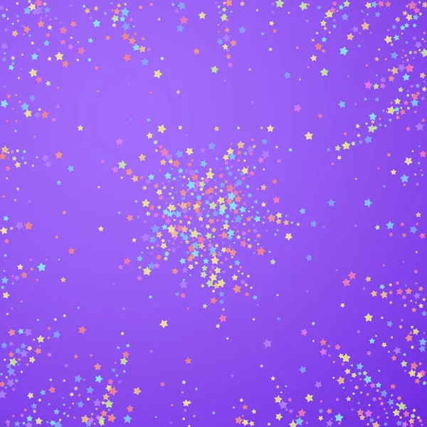 Confeti festivo. Estrellas de celebración. Estrella colorida — Vector de stock