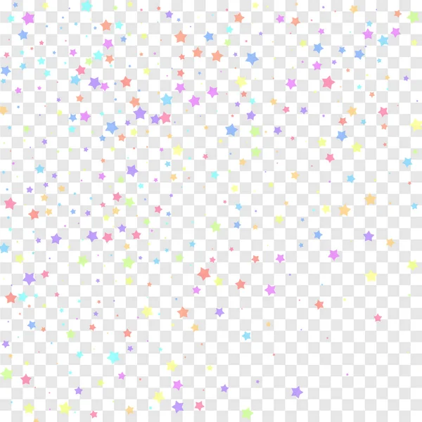 Des confettis festifs. Des stars de la fête. Étoile colorée — Image vectorielle