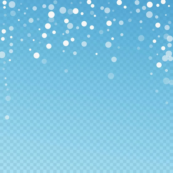 Fond de Noël à pois blancs. Subtil vol sno — Image vectorielle