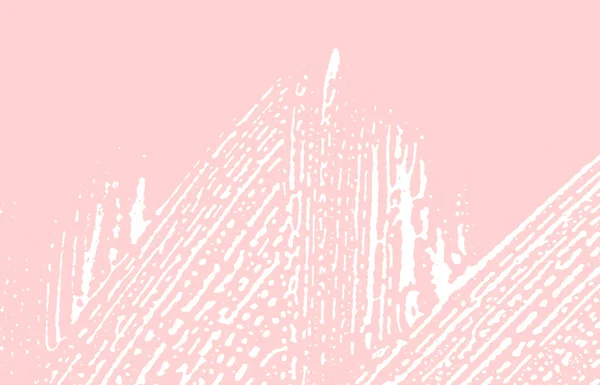 Grunge texture. Distress pink rough trace. Gracefu — Stock Vector