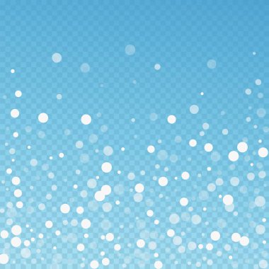 Beyaz noktalar Noel arkaplanı. İnce uçan sno