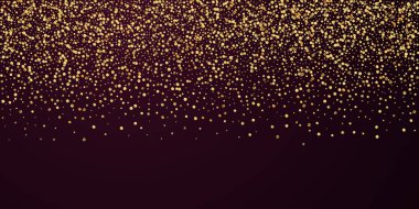 Altın konfeti konfeti konfetisi. Dağınık