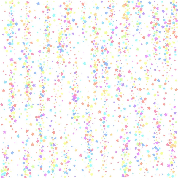 Confetti festivi. Stelle della celebrazione. Stella colorata — Vettoriale Stock