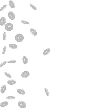 Hint paralarının düşüşü. Dağınık siyah ve...