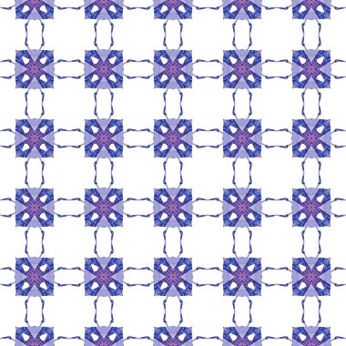 Kırmızı mavi geometrik Dikişsiz desen. El çizilmiş WA