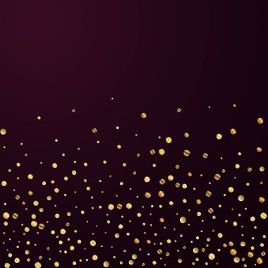 Nadir bulunan altın konfeti konfeti konfetisi. Kare