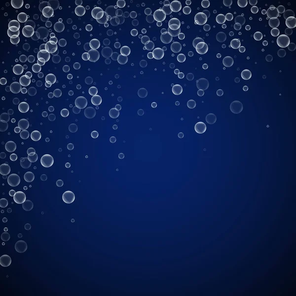 Burbujas de jabón fondo abstracto. Soplando burbujas — Vector de stock