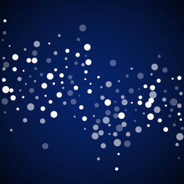 Beyaz noktalar Noel arkaplanı. İnce uçan sno