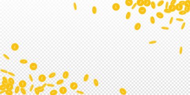 İngiliz sikkeleri düşüyor. Dağıtılmış küçük GBP c