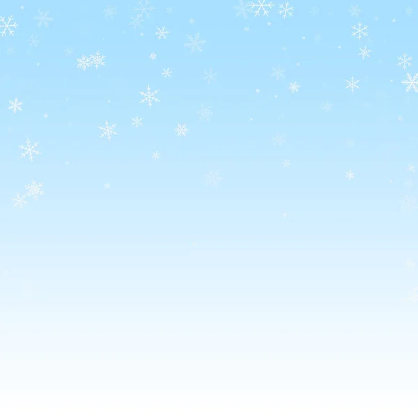 Sparse hóesés karácsonyi háttér. Finom flyin — Stock Vector