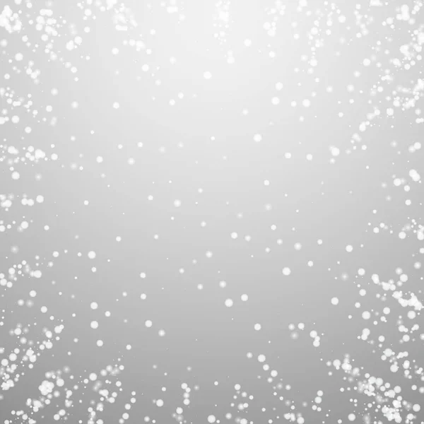 Εκπληκτικό χιόνι που πέφτει Χριστουγεννιάτικο φόντο. Λεπτό — Διανυσματικό Αρχείο