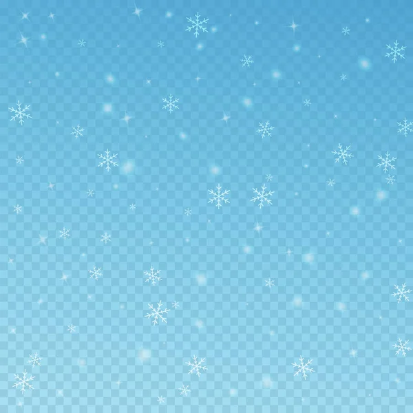 Spärlich glühender Schnee Weihnachten Hintergrund. Subtile f — Stockvektor