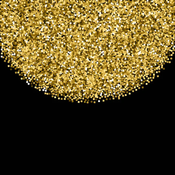 Confettis étincelants de luxe aux paillettes d'or. Éparpillé — Image vectorielle