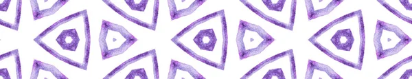 Purpurový kaleidoskop bezešvé ohraničení svitek. Gomet — Stock fotografie