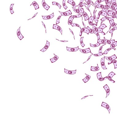 Avrupa Birliği Euro notları düşüyor. Küçük EUR faturaları