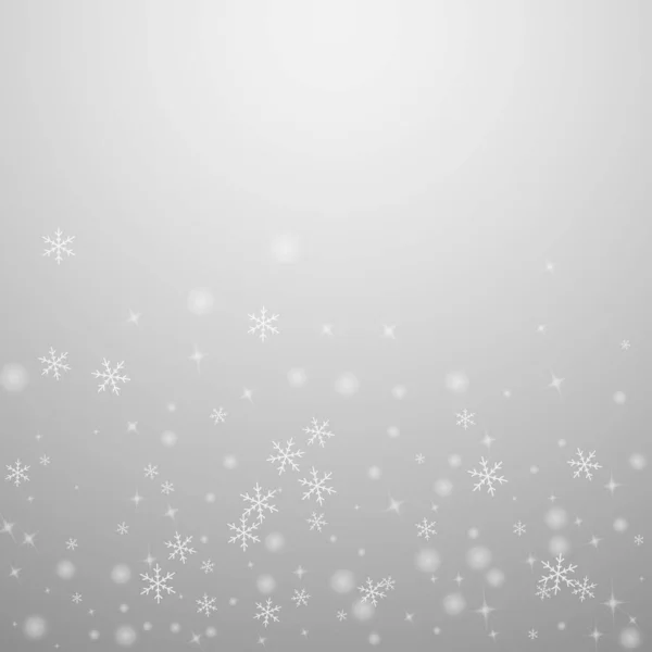 Fond de Noël enneigé clairsemé. Subtile f — Image vectorielle