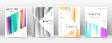 Broşür düzeni. Broch için muhteşem üçgen şablonu