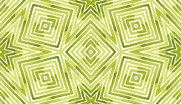 Acuarela geométrica verde. Delicado Patt sin costura — Foto de Stock
