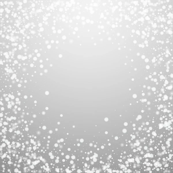 Hermosa caída de nieve fondo de Navidad. Sutil — Vector de stock