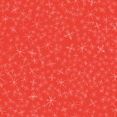 El çizimi beyaz kar taneleri Noellerde kusursuz Pat