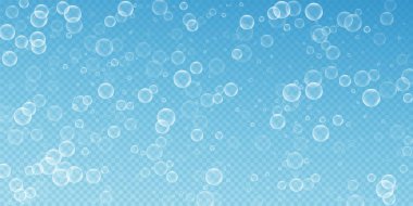 Rastgele sabun köpükleri soyut arkaplan oluşturur. Üfleme b