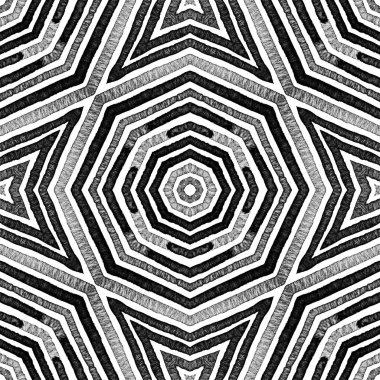 Siyah ve beyaz Geometrik Suluboya. Dazzlin