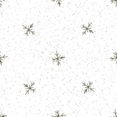 El Tarağı Gri Kar Taneleri Noelde Kusursuz Patt