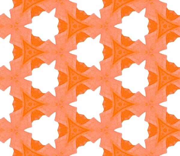 Oranje lente geometrie naadloze patroon. Hand tekenen — Stockfoto