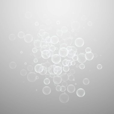 Rastgele sabun köpükleri soyut arkaplan oluşturur. Üfleme b