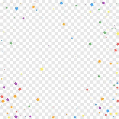 Şenlikli konfeti. Kutlama yıldızları. Neşeli yıldızlar 