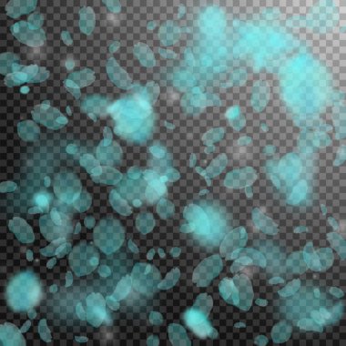 Turkuaz çiçek yaprakları aşağı düşen. Muhteşem ro