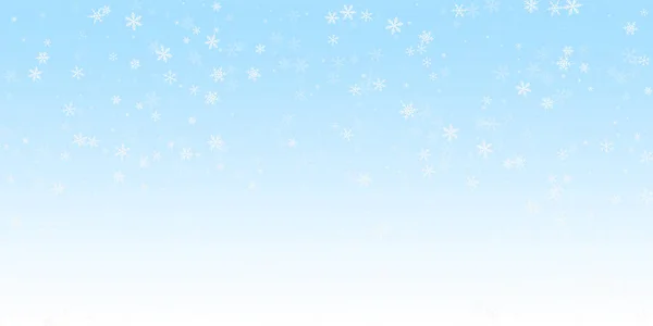 Kleine sneeuwval Kerst achtergrond. Subtiele flyin — Stockvector