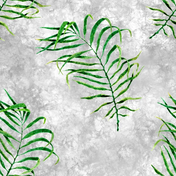 Tropical seamless pattern. Watercolor flapping pal — Stock Photo, Image