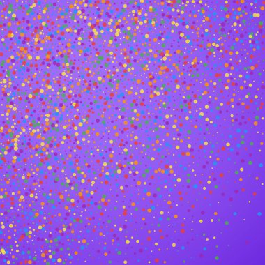 Şenlikli konfeti. Kutlama yıldızları. Gökkuşağı confe