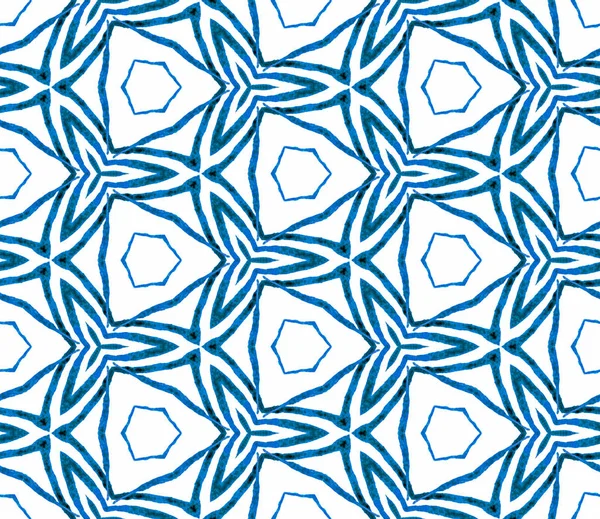 Patrón azul sin costuras dibujado a mano. Agua dibujada a mano — Foto de Stock