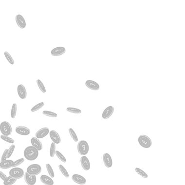 İngiliz sikkeleri düşüyor. Dağınık siyah ve w