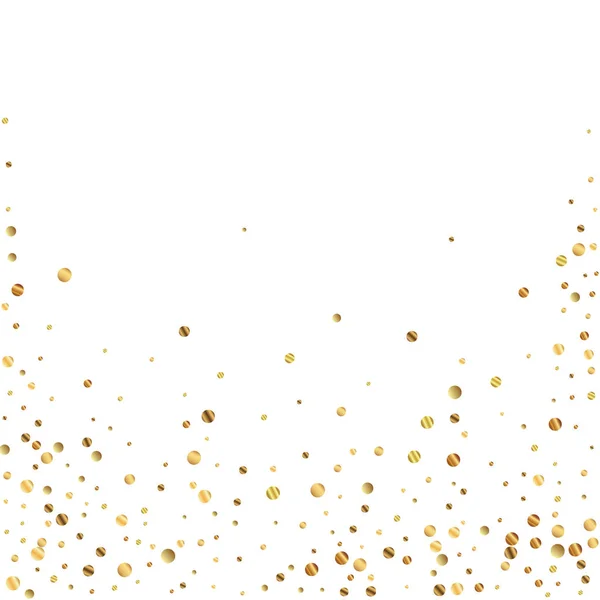 Sparse gouden confetti luxe sprankelende confetti. Sc — Stockvector