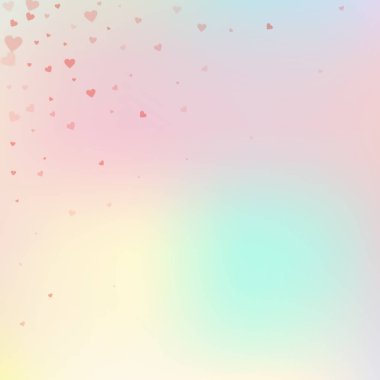 Kırmızı kalp aşk confettis. Sevgililer günü köşe c