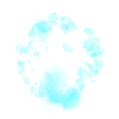 Turkuaz çiçek yaprakları dökülüyor. Antika Roman