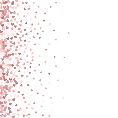 Pembe kalp aşk konfetileri. Sevgililer Günü Gradyanı