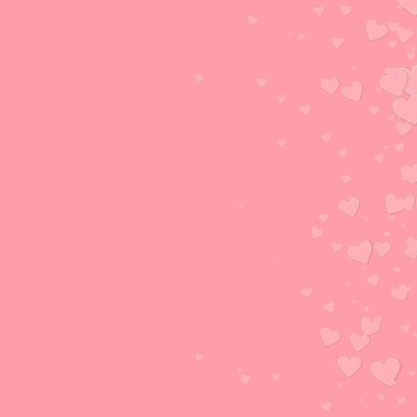 Pembe kalp aşk konfetileri. Sevgililer Günü Gradyanı