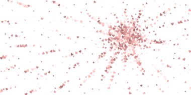 Pembe kalp aşk confettis. Sevgililer günü iflletme