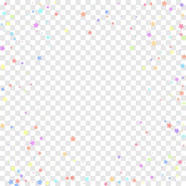 Şenlikli konfeti. Kutlama yıldızları. Renkli yıldız