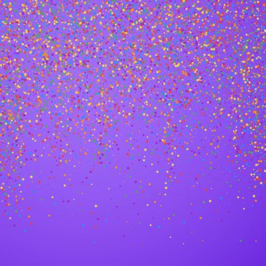 Şenlikli konfeti. Kutlama yıldızları. Renkli konfeksiyon