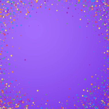 Şenlikli konfeti. Kutlama yıldızları. Gökkuşağı confe