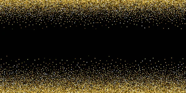 Triangles d'or paillettes luxe confettis étincelants. — Image vectorielle