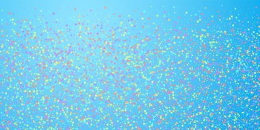 Şenlikli konfeti. Kutlama yıldızları. Renkli yıldız